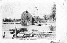 1905 Port Washington Old Mill Long Island NY  Postcard Boats Van Wicklen picture