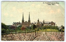 1907-10's ST FRANCES ORPHANS HOME TIFFIN OHIO ANTIQUE POSTCARD**TOP EDGE ROUGH** picture