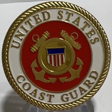 * US Coast Guard Challenge Coin With Prayer On Reverse Side picture