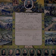 J.M. Vickroy & CoGovernment Accounts Registry & War Record chromolitho 1896 picture