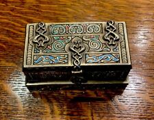 Antique Tiffany Studios NewYork#1645 Venetian Pattern Totally Enameled Stamp Box picture