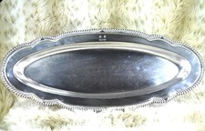 Vtg USN Silver Plate Tray 24