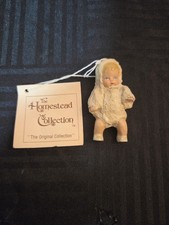 Vintage CHRISTENING BABY Ornament by Ike & Sandy Spillman-3 3/8