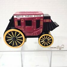 Vtg Wells Fargo Bank & Union Trust Metal Stage Coach Wagon Coin Bank 1998 picture