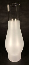 2 5/8 x 10 inch FROSTED OIL KEROSENE LAMP CHIMNEY for RAYO CENTRAL DRAFT C.D. 43 picture