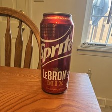 Sprite LeBron’s Mix Limited Edition Soda Flavor Can 2014 Maroon Theme, Opened  picture