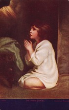 Postcard The Infant Samuel Painting Sir Joshua Reynolds art picture