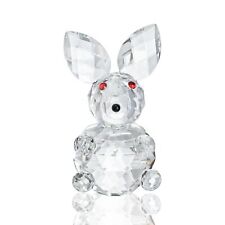 Crystal Bunny Animal Figurine,Collectibles Clear Crystal Art Rabbit Decor Sta... picture