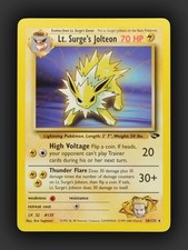 Pokémon Lt. Surge’s Jolteon 28/132 Gym Challenge Rare Unlimited English (2000) picture