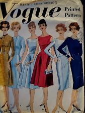Vary RARE Vintage 1960s VOGUE'S BASIC  DESIGN Pattern 3005 Basic Dress UNUSED picture