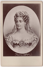 Rare Albumen Print Cabinet Card Duchesse De Berry c1870s Italian Princess picture