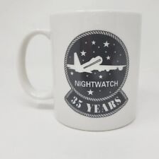 Vintage Nightwatch 35 years Boeing Military Airplane Ceramic Coffee  MS picture