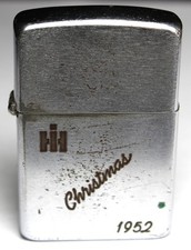 1937-1950 Zippo 1952 International Harvester Christmas Lighter - For Repair picture