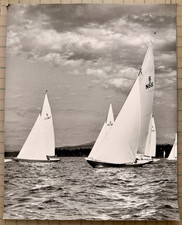 Vintage 1950s 20x16 Photo Archive Puget Sound 6 Metre Yacht Racing Enterprise 13 picture
