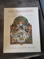 Arthur Szyk Haggadah Judaica Ornate Metal Binding Color Illus. By Cecil Roth  picture