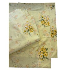 VTG Springmaid Wondercale Q Fitted & Flat Sheet & 2 pillowcases Cottagecore FAIR picture
