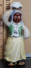 Vintage MAN WITH JUG ON HEAD ceramic figurine MADE IN OCCUPIED JAPAN picture