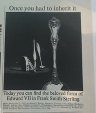 1963 Frank Smith sterling silver Edward VII pattern silverware vintage ad picture
