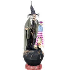 HALLOWEEN Animated STEW BREWING WITCH & Screaming Child Haunted House 80