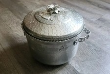 Vintage Forman Family   Aluminum Bar Ice Bucket With Lid Brooklyn NY picture