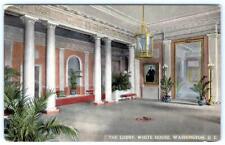 1920's WHITE HOUSE LOBBY INTERIOR VIEW WASHINGTON DC REYNOLDS POSTCARD picture