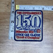 The Super America 150 Stock Car Classic Milwaukee Patch Vintage Embroidered picture