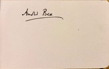 SIR ARNOLD EDWARD BAX 1883-1953 COMPOSER & POET CLEAR AUTOGRAPH picture