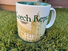 Starbucks Czech Republic City Series Collector Mug White/Green/Beige Coffee picture