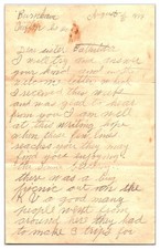 Vintage 1899 Handwritten Letter Between Friends 2 Pages ( From Pennsylvania ) picture