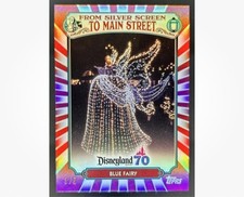 2025 Topps Disneyland 70th Blue Fairy From Silver Screen to Main Street Red #/5 picture