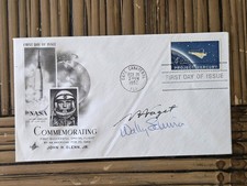 WALLY SCHIRRA NASA Mercury 7 Astronaut signed COMMEMORATIVE POSTAL COVER picture