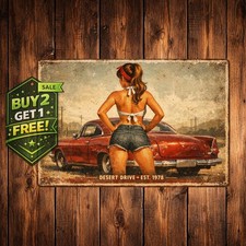 Pinup Girl Sexy Hot Woman Nice Ass 8x12 Metal Wall Art Sign Poster picture