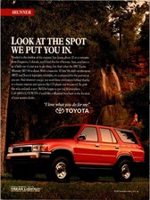 1991 •  Toyota 4Runner Print Ad • 90s rare GA.01 picture