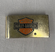 Vintage Harley-Davidson Bar & Shield Metal Money Clip 1997 Official H-D Licensee picture