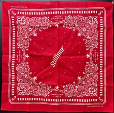 Stillhouse America’s Finest Whiskey Red & White Paisley Bandana - Brand New picture