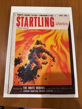 Startling Stories Oct 1953 Schomburg Cover Sam Merwin Vintage Sci-Fi Pulp picture