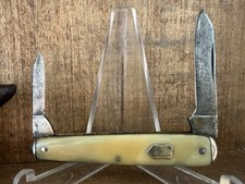 Antique Schatt & Morgan Titusville 3¼” Waterfall Handles Original Pocket Knife picture