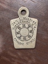 Freemason Keystone HTWSSTKS Masonic Temple Royal Arch Pendant Fob Charm picture