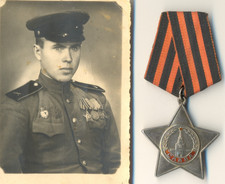 Soviet Russian red Order ESTONIA of Glory 3rd class star banner Combat (3048) picture