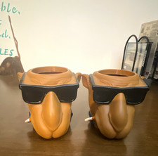Lot of 2 Vintage Smooth-Character Camel -Cigarette Camel Head Koosie picture