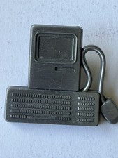 Vintage 1980’s Apple Macintosh LAPEL PIN, Metal Pewter picture