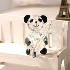H&D HYALINE & DORA Cute Crystal Glass Panda Figurine 1.9 * 1.8 inches picture
