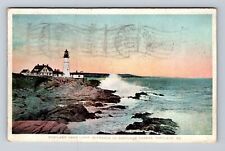 Portland ME-Maine, Portland Head Light, Antique, Vintage c1919 Postcard picture