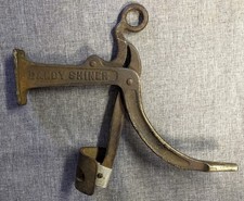 Antique 1900 Dandy Shiner Cast Iron Wall Mount Shoe Boot Cobbler Shining Stand picture
