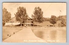 LaPointe WI-Wisconsin RPPC Old Mission Hotel Advertising, Vintage c1935 Postcard picture
