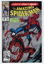 Amazing Spider-Man #361 VF/NM 9.0 Scarce 2nd Print Key Issue 1st Carnage picture