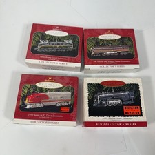 Hallmark Keepsake Lionel Train Locomotive Ornaments Lot Of 4 Multicolor Metal picture
