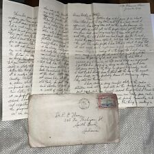 Antique 1929 Glendale CA Radio Enthusiast Detailed Letter to South Bend IN picture