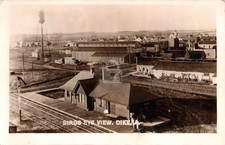 c1910 Birds Eye Dike Iowa IA Train Depot Station RPPC Photo Postcard COPY picture