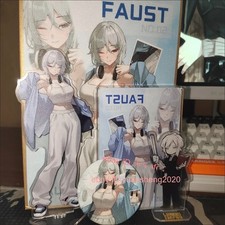 4Pcs Anime Limbus Company Faust Acrylic Figure Stand Sign Badge Paper Gifts picture
